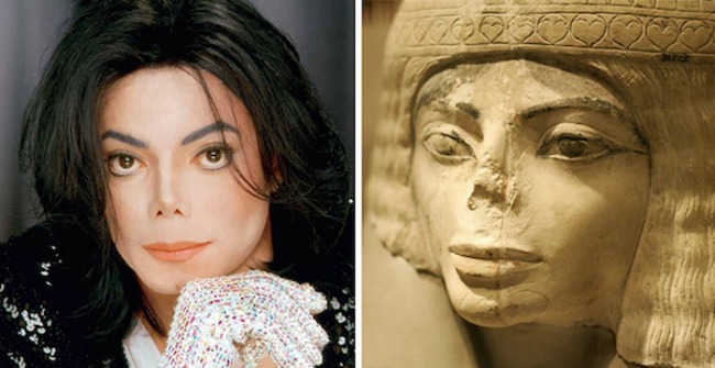 Michael Jackson and this Egyptian statue1 Najbizarnije sličnosti koje ste videli do sad 