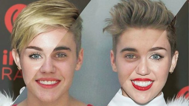 Miley Cyrus and Justin Bieber1 Najbizarnije sličnosti koje ste videli do sad 