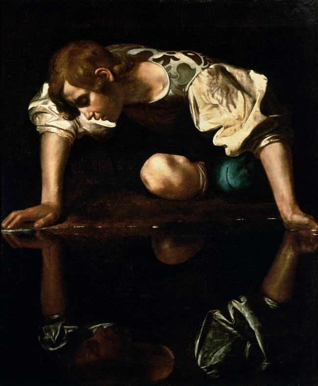 Narcissus Caravaggio 1594 96 editedtekst Jači pol je postao i lepši pol 
