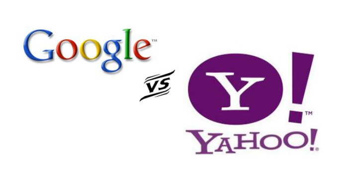 versus Google vs Yahoo