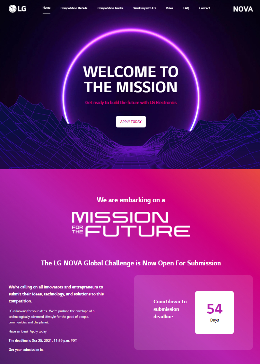 LG NOVA Mission for the Future 01 UPDATED 1 Kompanija LG objavila globalno startup takmičenje u inovacijama za bolji život