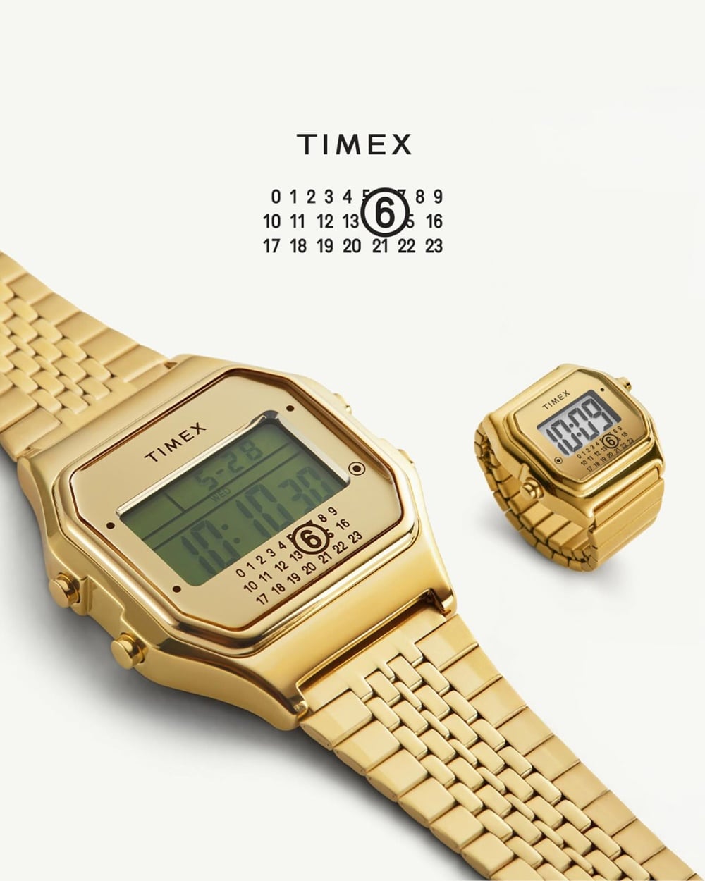 Maison Margiela x Timex je digitalni sat koji se nosi na prstu, a sada je dostupan u zlatnoj verziji Maison Margiela x Timex T80 Ring Watch 4 min Maison Margiela x Timex je digitalni sat koji se nosi na prstu, a sada je dostupan u zlatnoj verziji