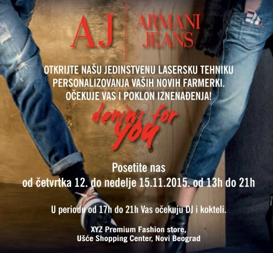 Casual stil s Armani Jeans potpisom