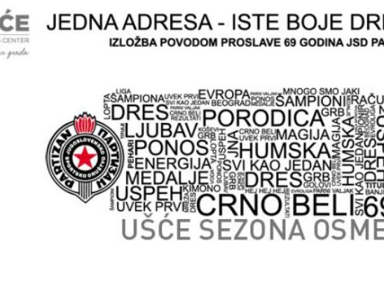Izložba Partizanovih dresova u Ušću